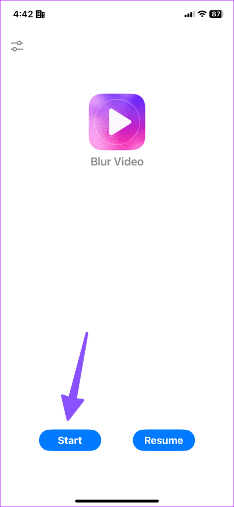 Desenfoque parte de un video o grabación de pantalla en iPhone 1