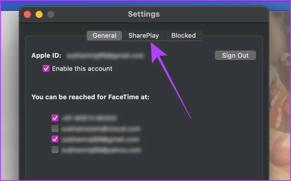 Configuración de FaceTime Mac